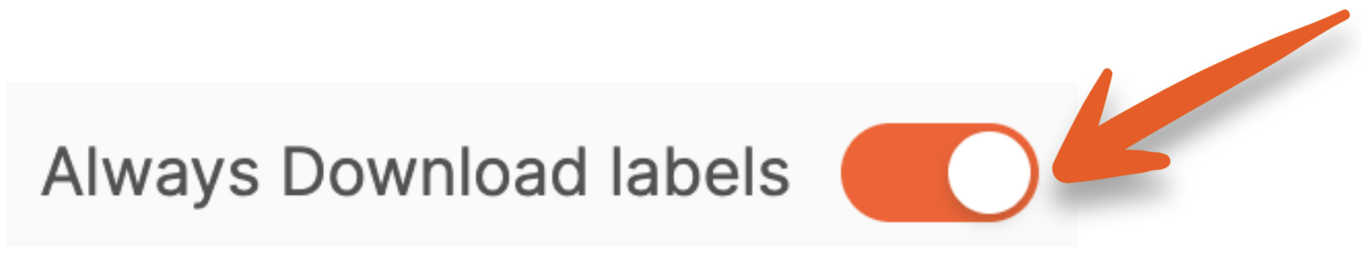 Always Donwload labels