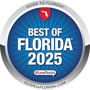 Best of Florida 2025, awarded by GuideToFlorida.com