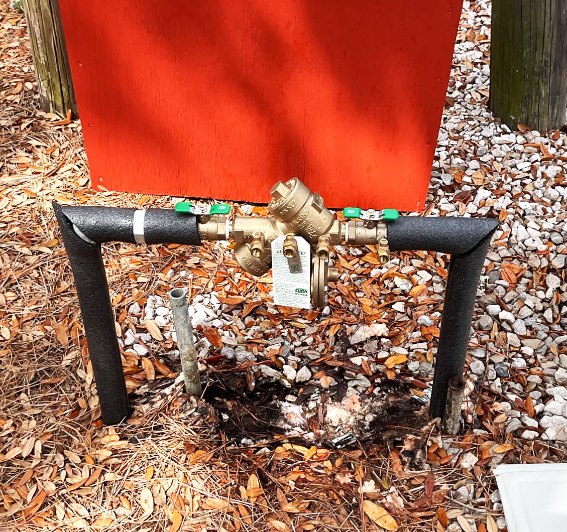 Outdoor backflow preventer