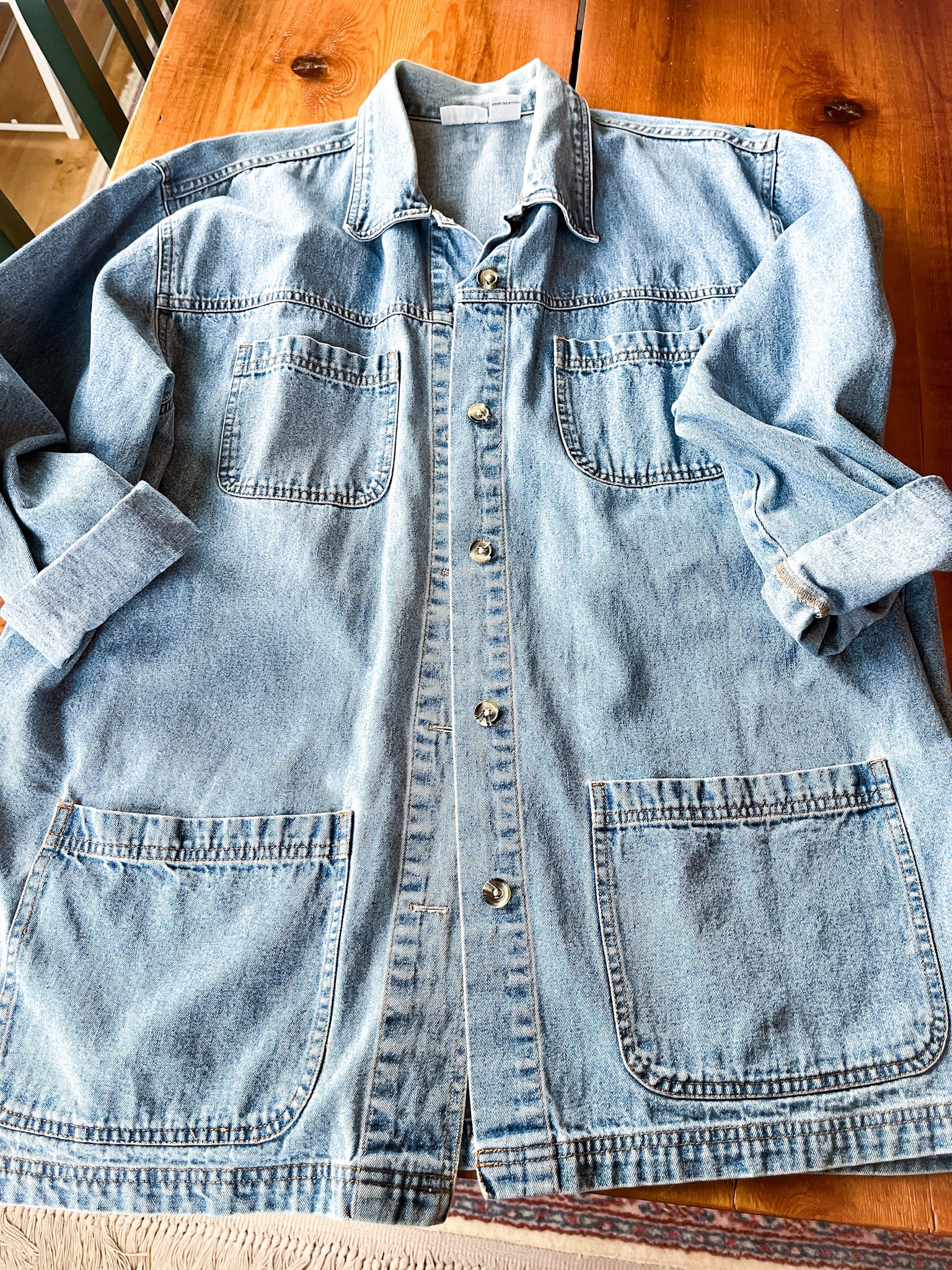 denim barn coat/shacket