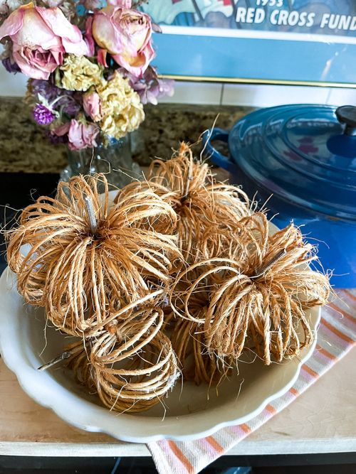 DIY Twine Pumpkins