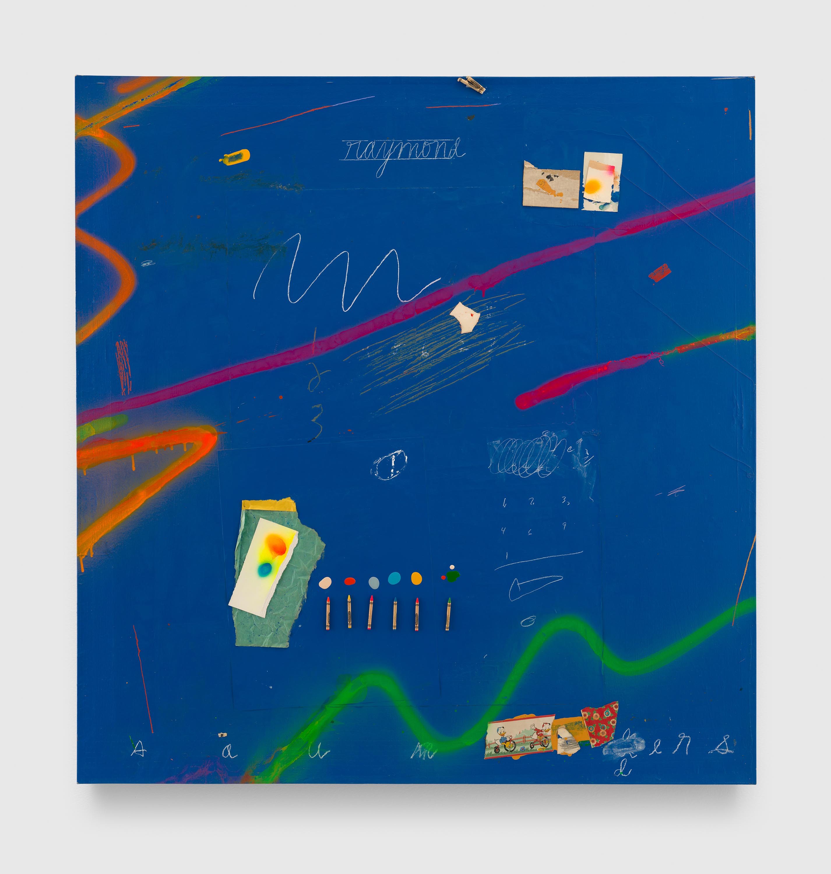 Raymond Saunders, It Wasn't Easy Being a First Grader, 1979/1984 © 2026 Estate of Raymond Saunders. All rights reserved.