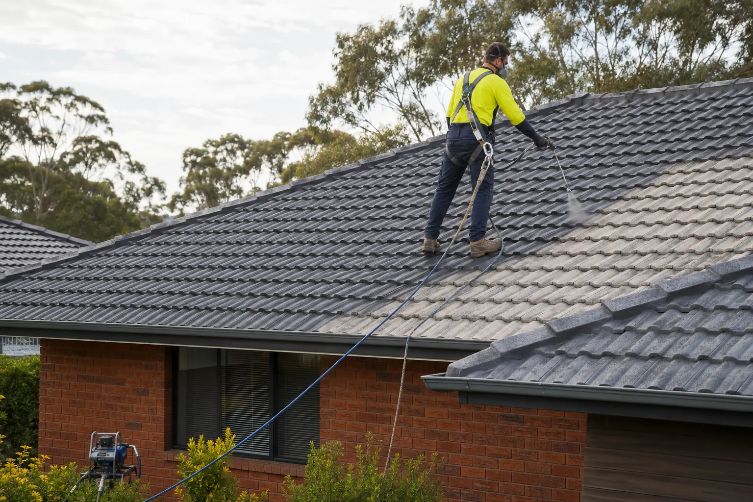What Does the Roof Painting Process Involve?