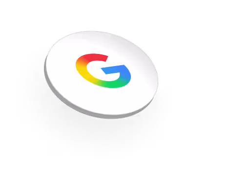 Google icon on a badge