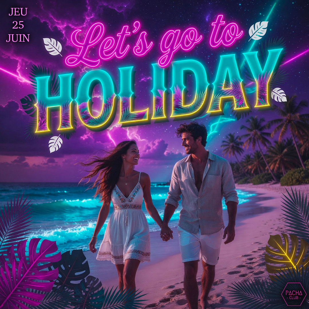 Let's go to HOLIDAY
