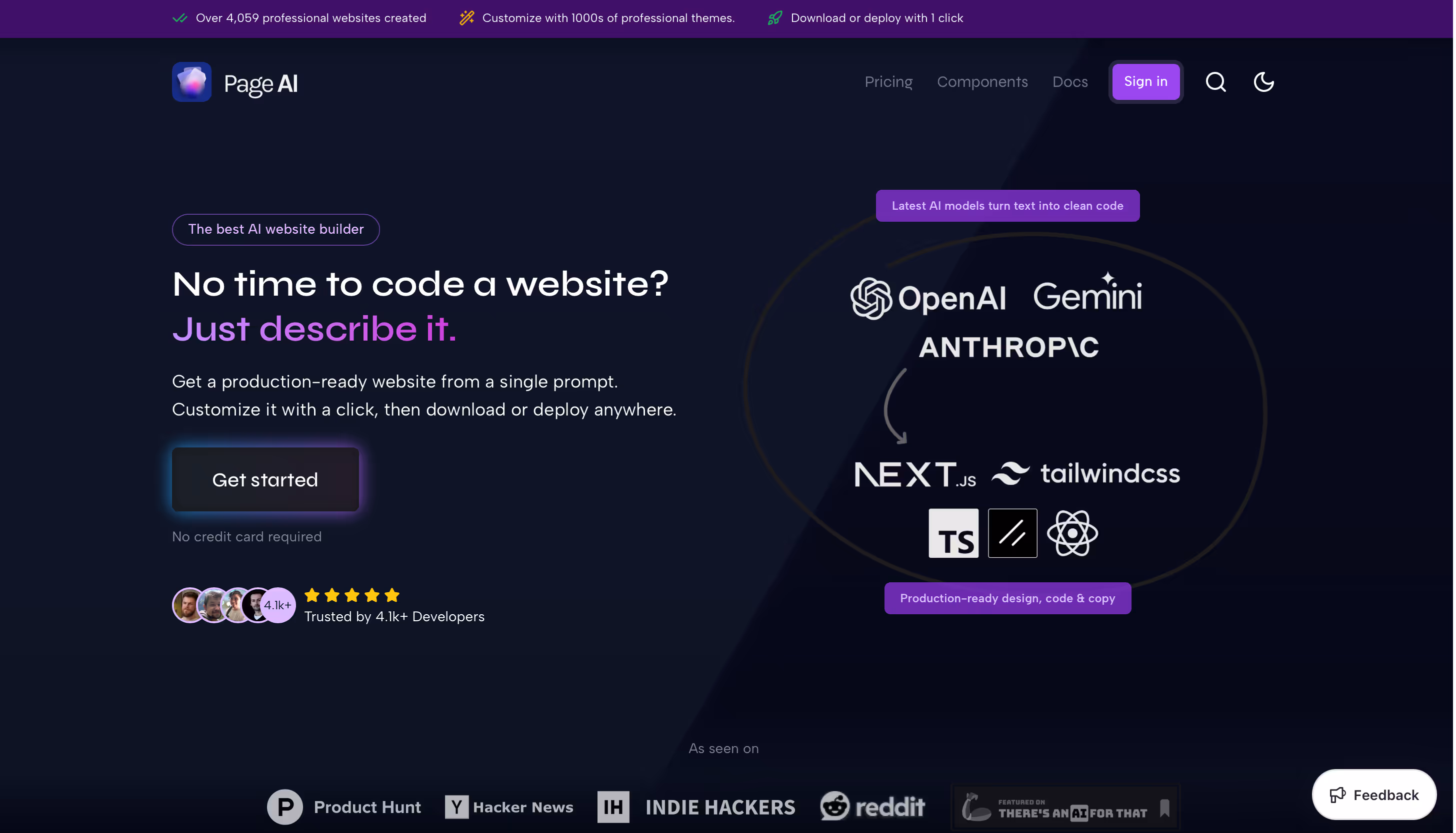 Website screenshot