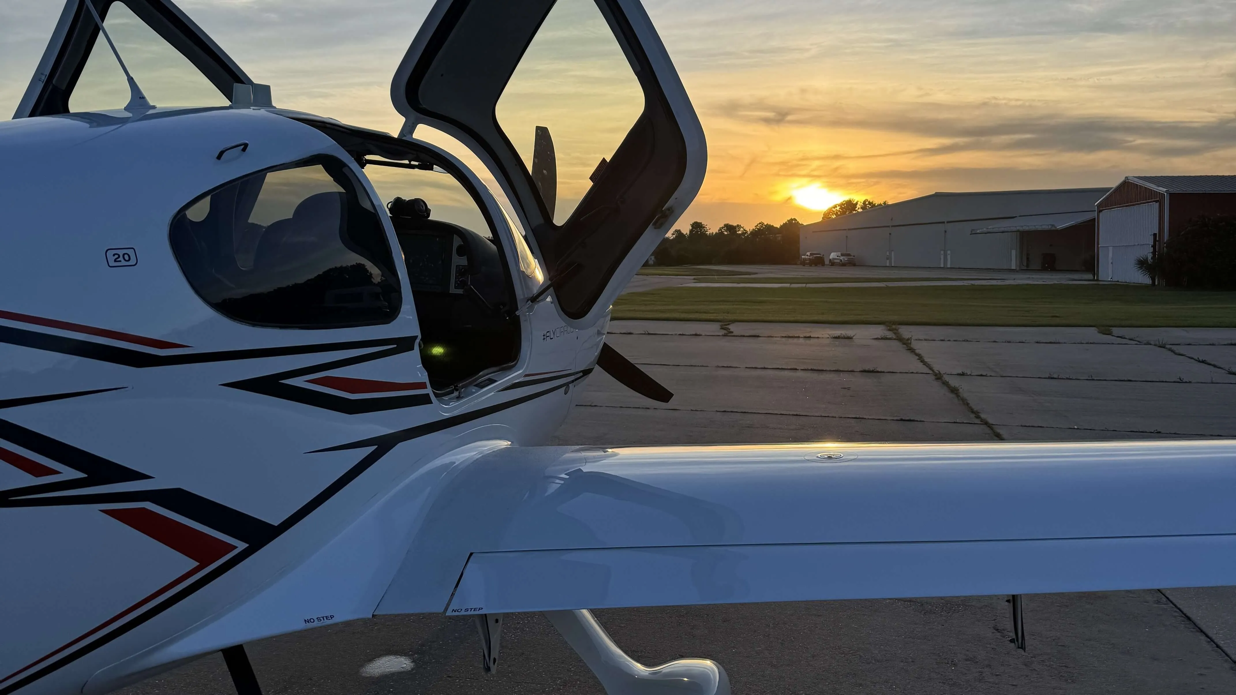 Cessna training aircraft outdoors