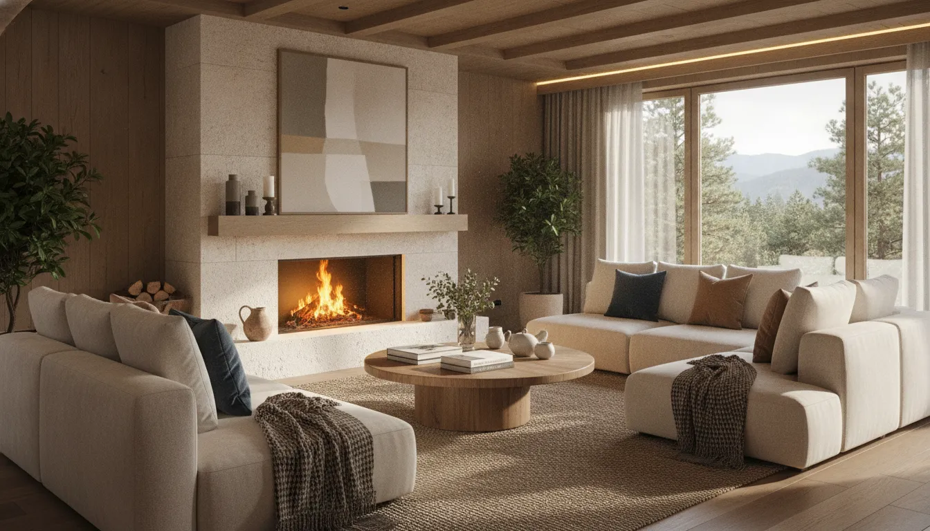 Cozy luxury vacation home living room representing hassle-free co-ownership that prevents vacation home co-owner disputes
