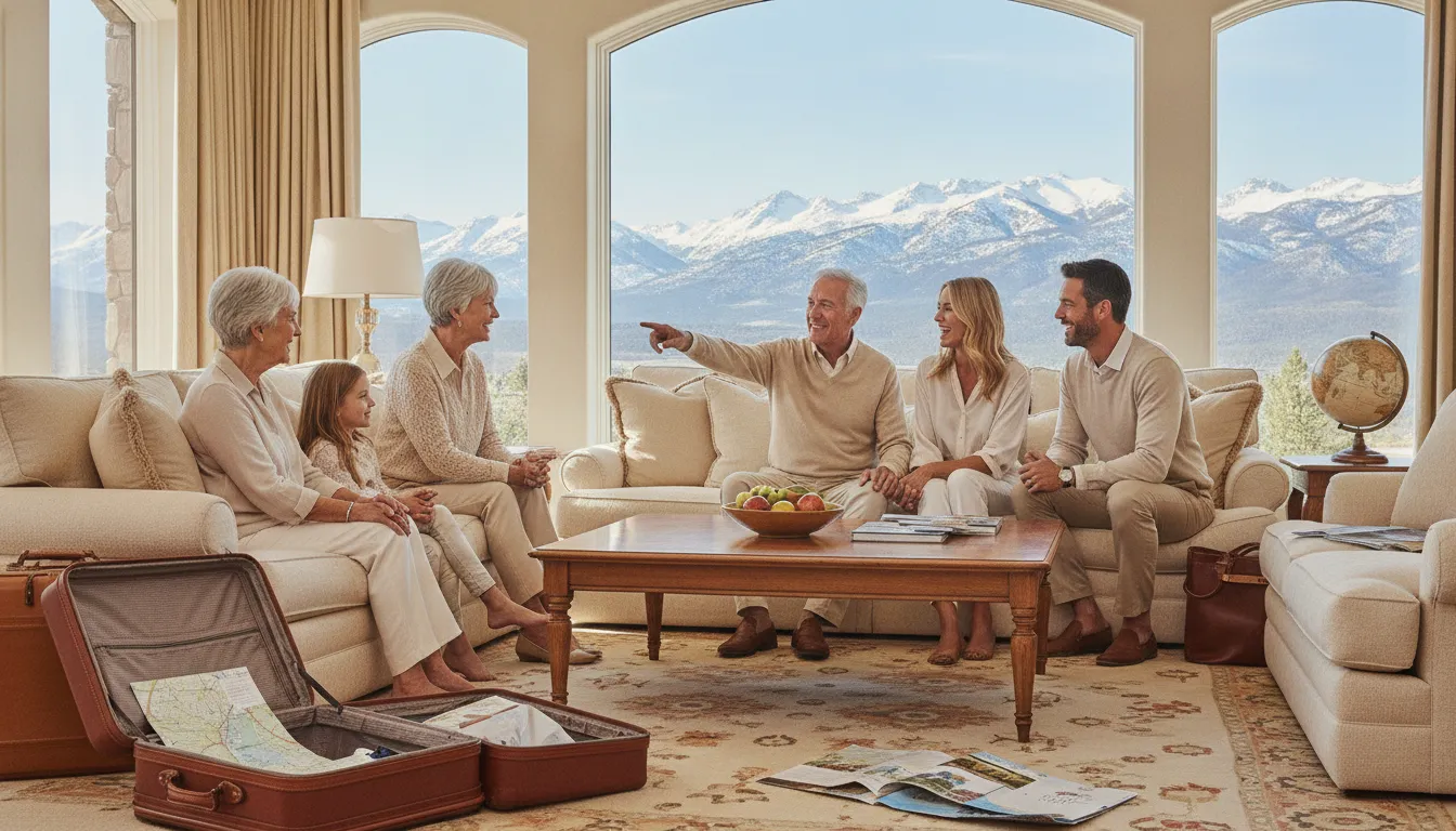Family enjoying a professionally managed vacation home