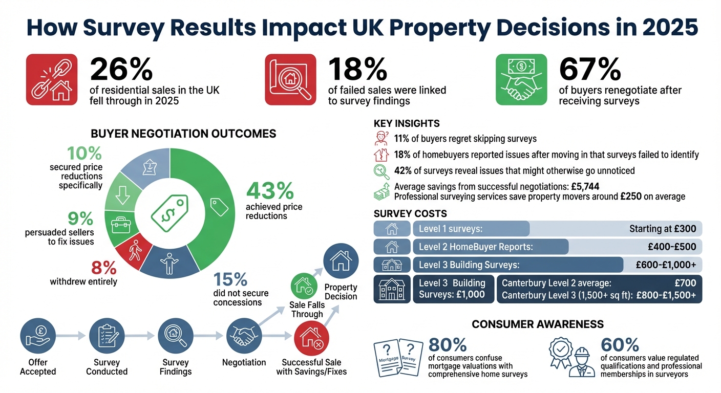 UK Property Survey Statistics: Impact on Buyer Decisions and Negotiations 2025