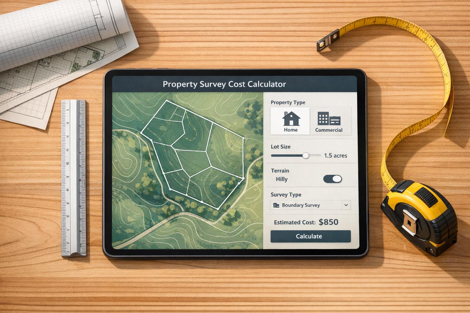Property Survey Cost Calculator