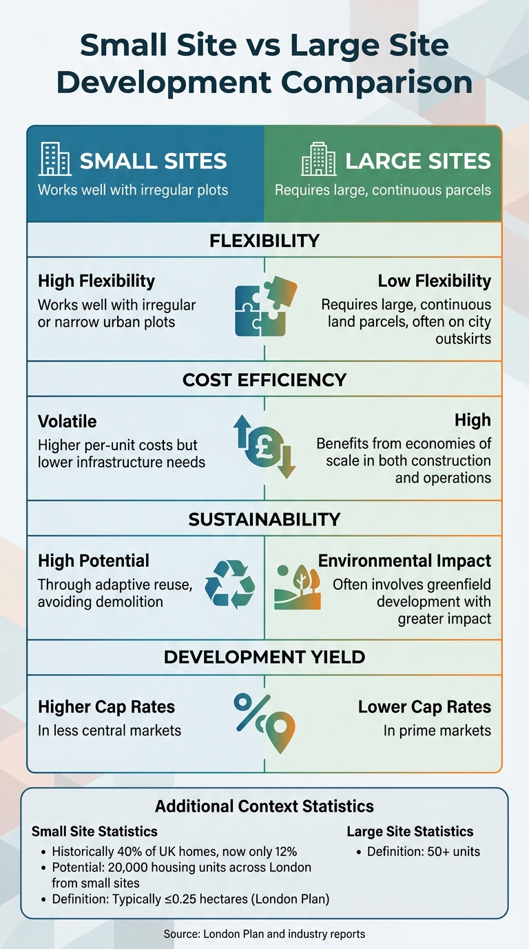 Small vs Large Site Development: Key Differences in UK Housing