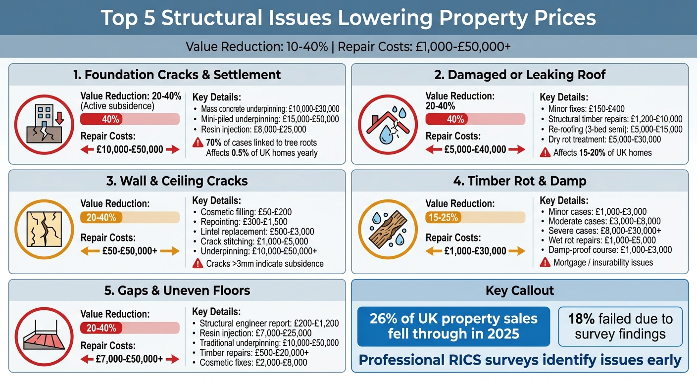 5 Structural Issues That Lower UK Property Prices: Costs and Value Impact