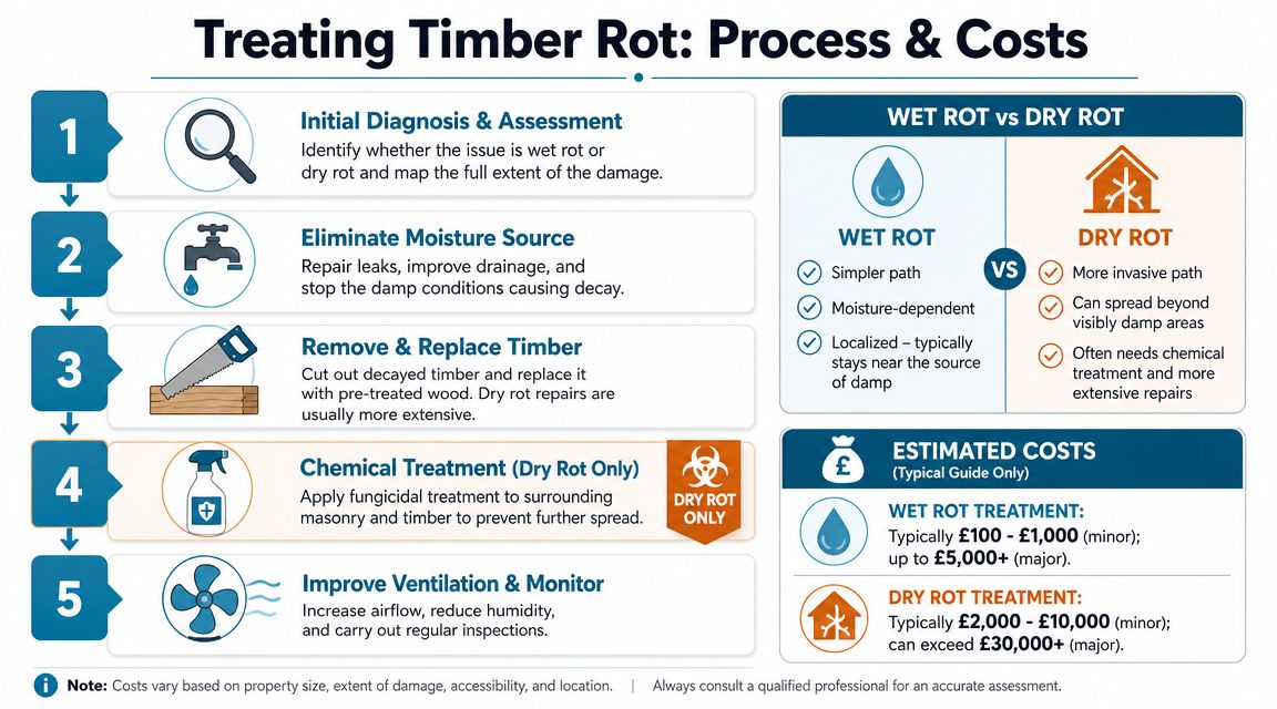 How to Treat Rot and Estimate Costs