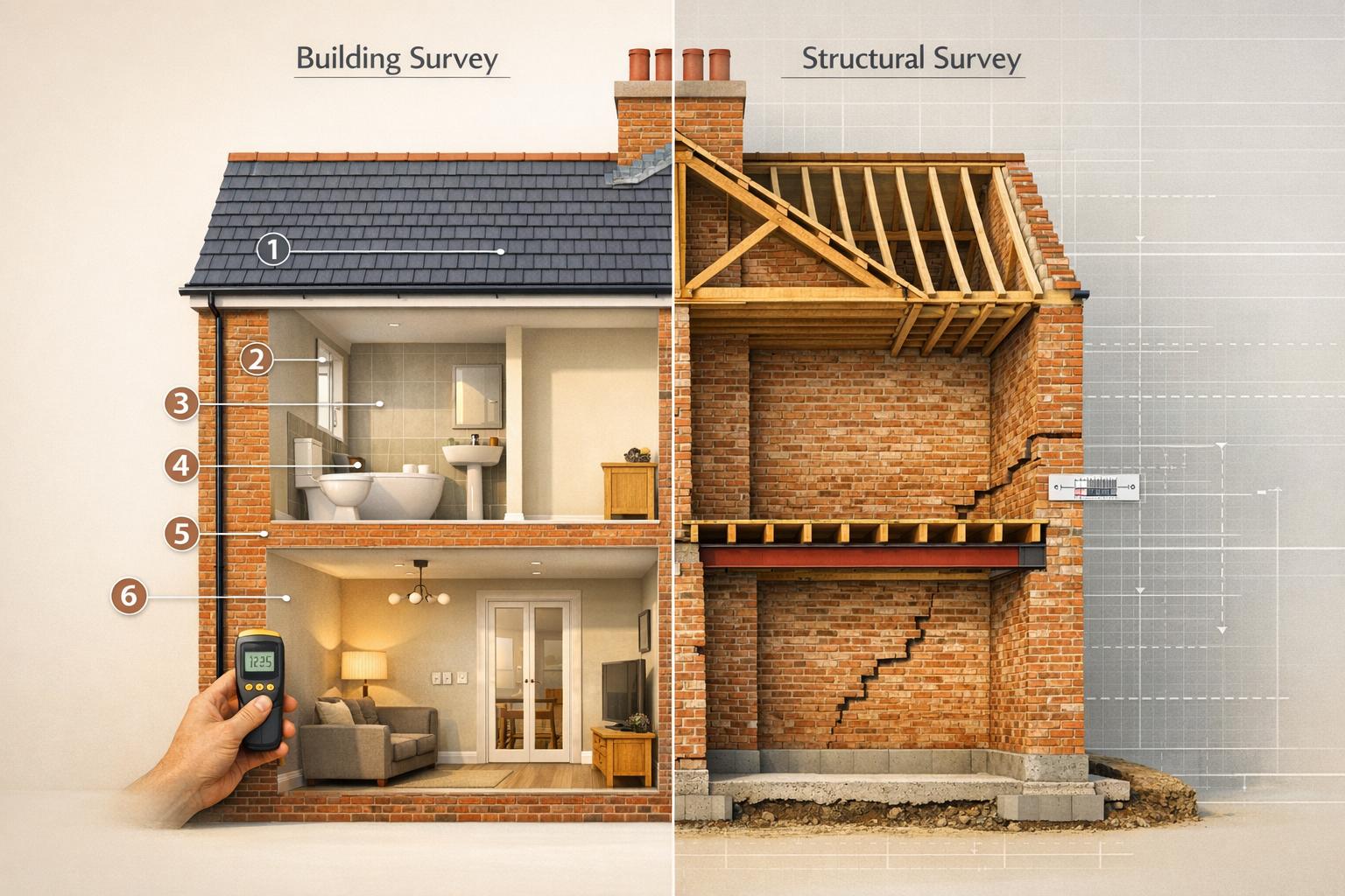 Structural Surveys vs. Building Surveys