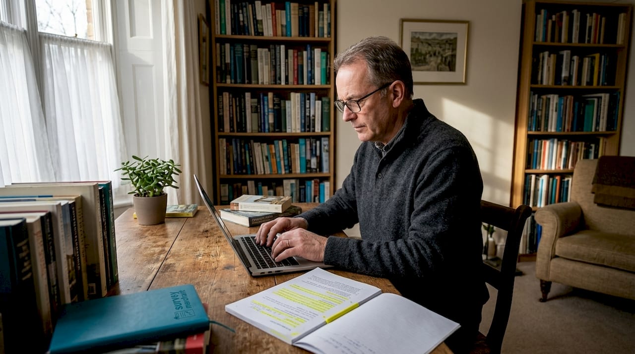 RICS surveyor typing property valuation report