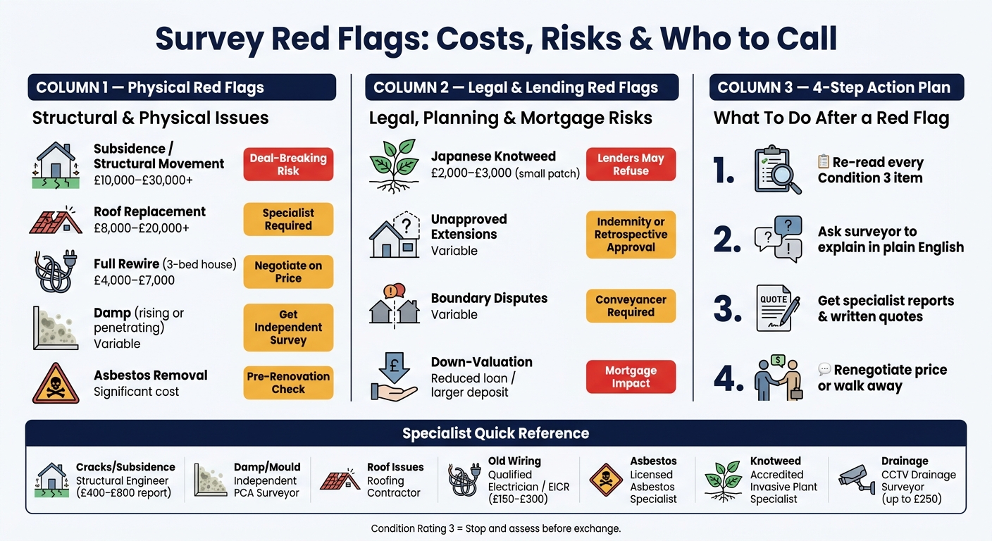 Survey Red Flags: Costs, Risks & Who to Call