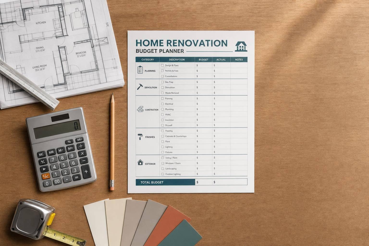Home Renovation Budget Planner