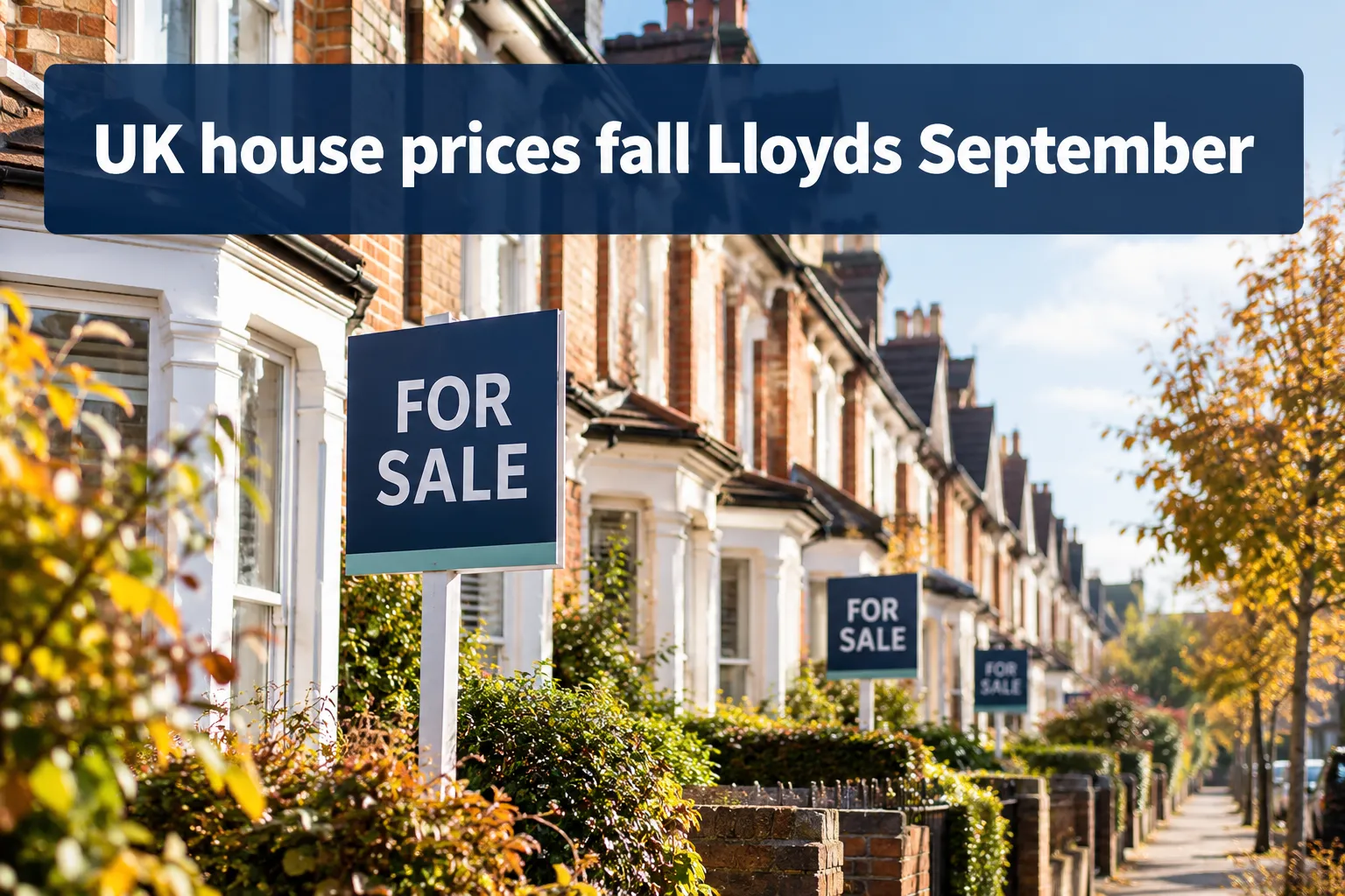 UK House Prices Fall: Lloyds September 2026 & Bank of England Decision Explained