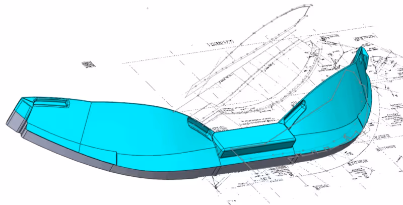 Convert 2D Undimensioned Mylar to 3D CAD file
