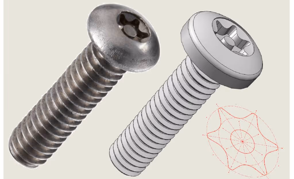 pin-in-star head