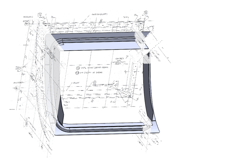 Aerospace 3d CAD Model Based on 2D Drawings