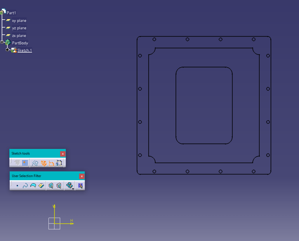 geometry copied into part file