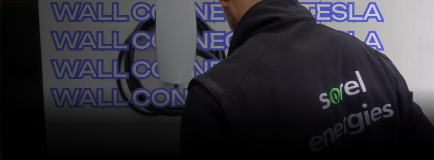 Installation d’un Tesla Wall Connector à domicile par Sorel Énergies