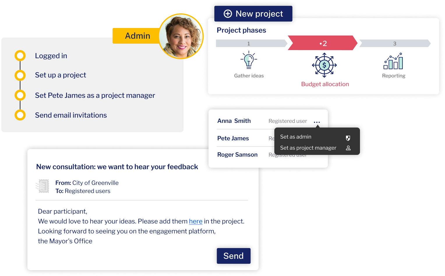 Easy project management for efficient engagement