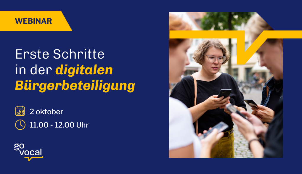 Erste Schritte in der digitalen Bürgerbeteiligung