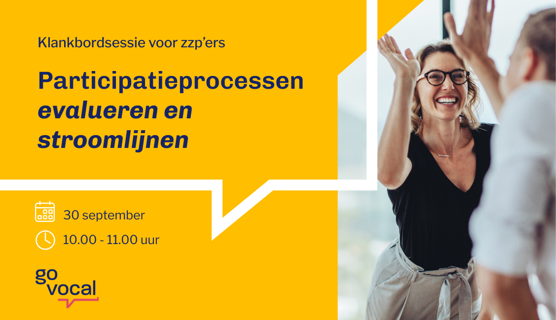 Participatieprocessen evalueren en stroomlijnen: klankbordsessie voor zzp’ers