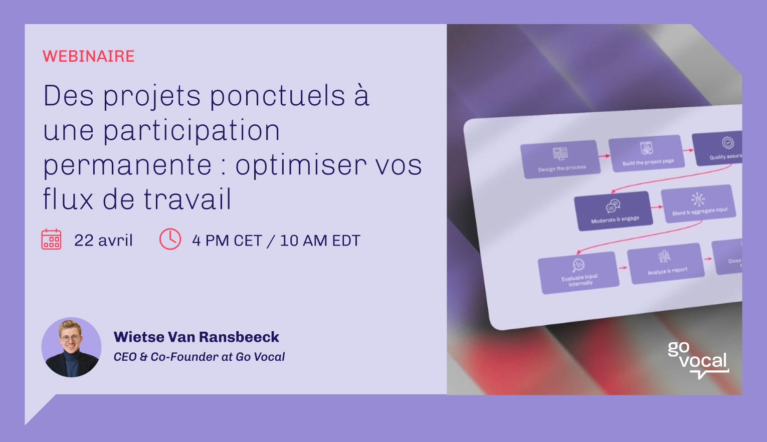 Des projets ponctuels à une participation permanente : optimiser vos flux de travail