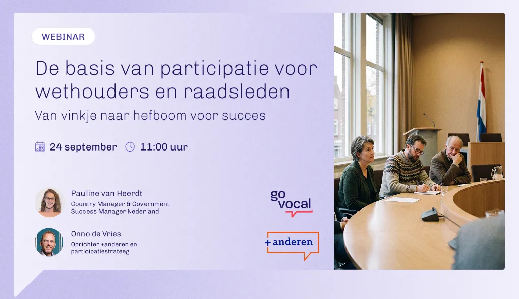 De basis van participatie voor wethouders en raadsleden: