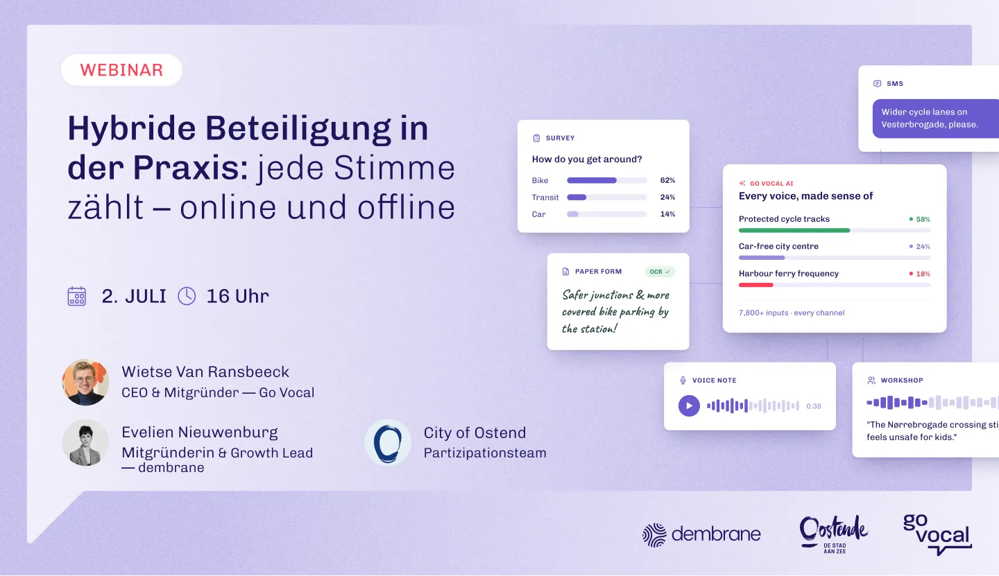 Hybride Beteiligung in der Praxis: jede Stimme zählt – online und offline