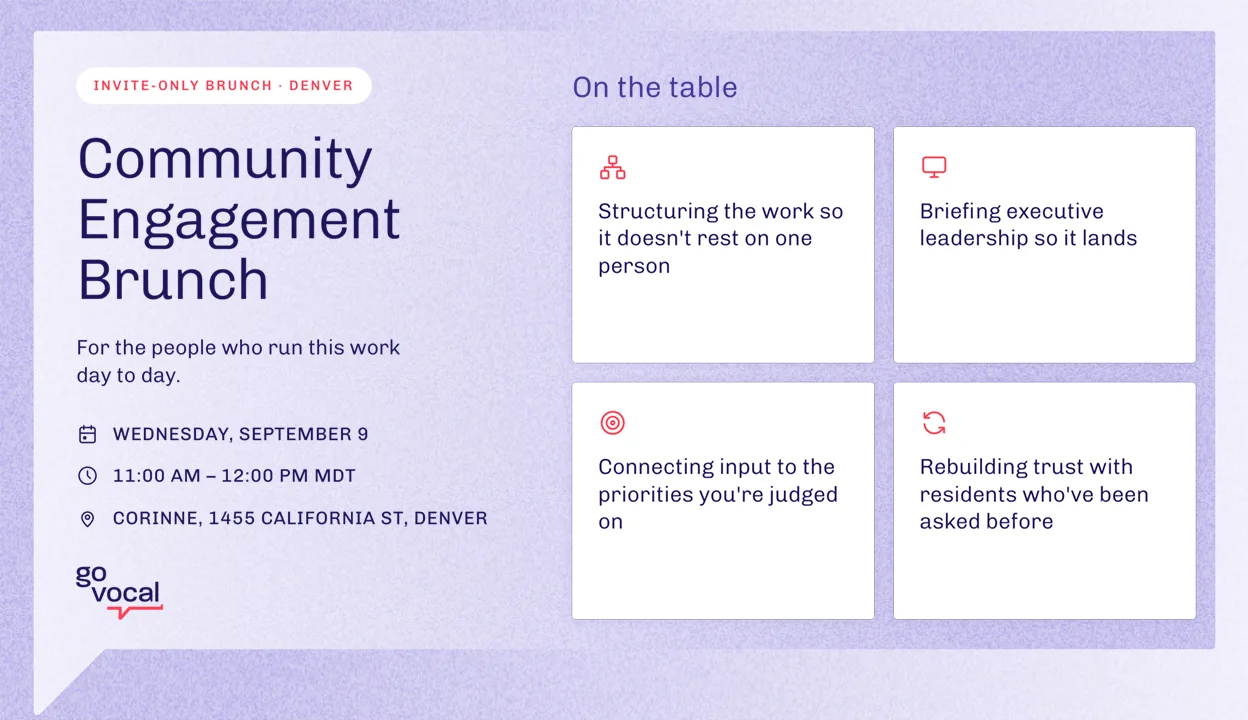 Community Engagement Brunch