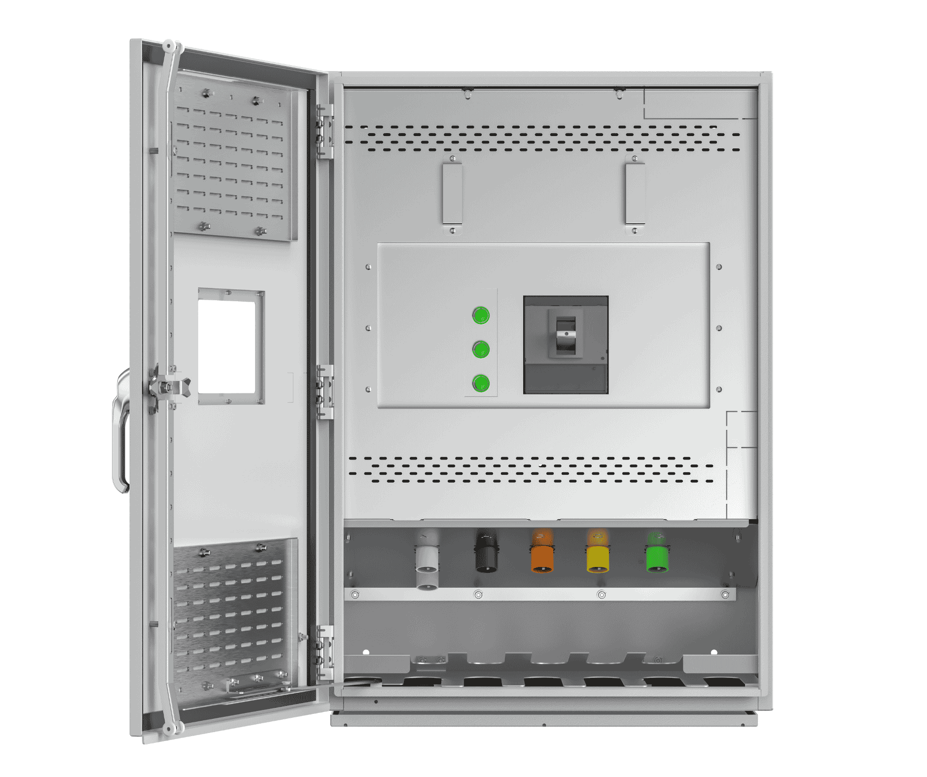 Company switch with view window