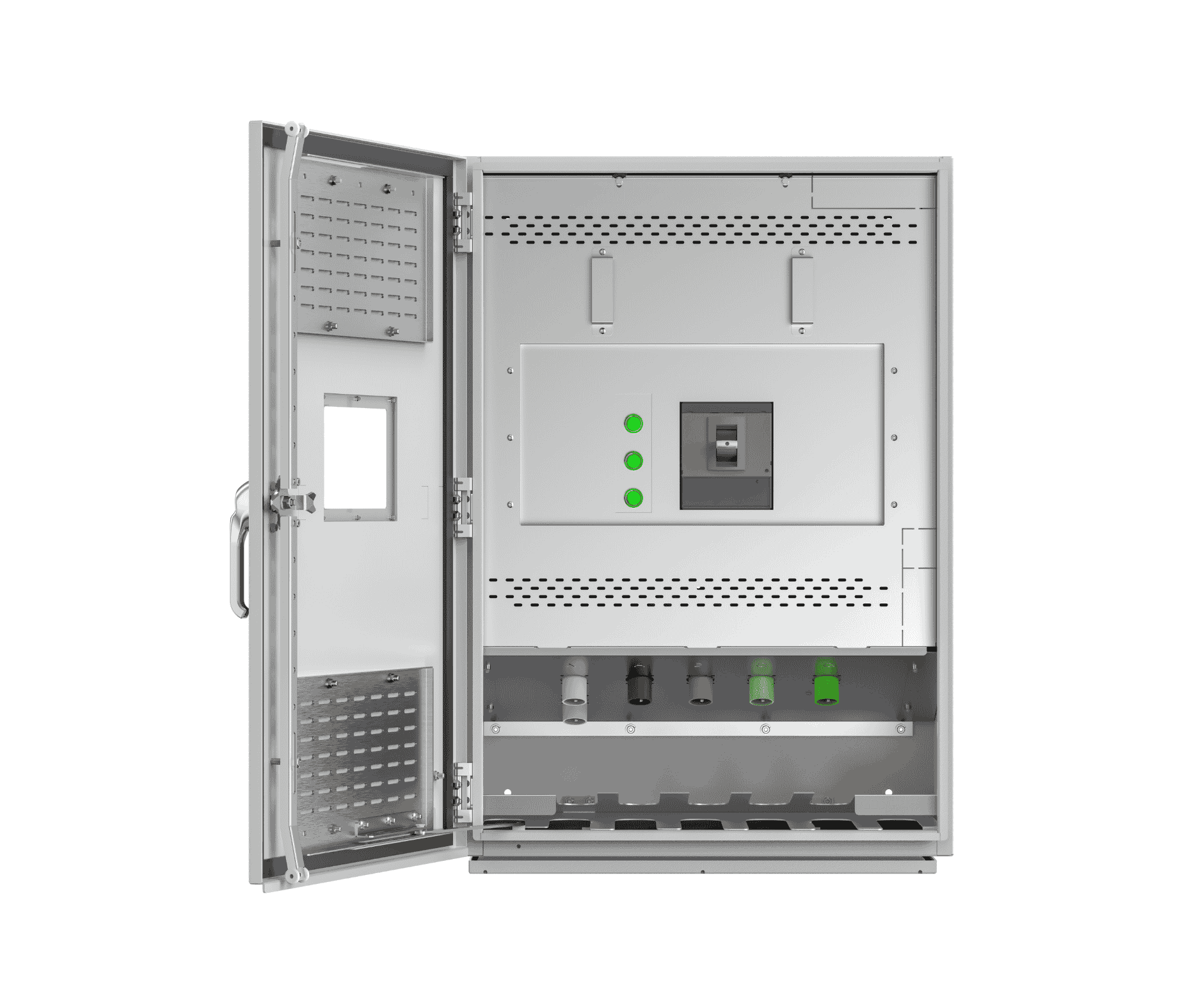 Company switch with view window
