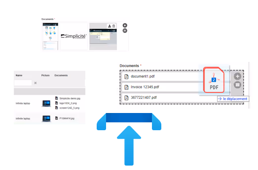 Nouveaux uploads des documents