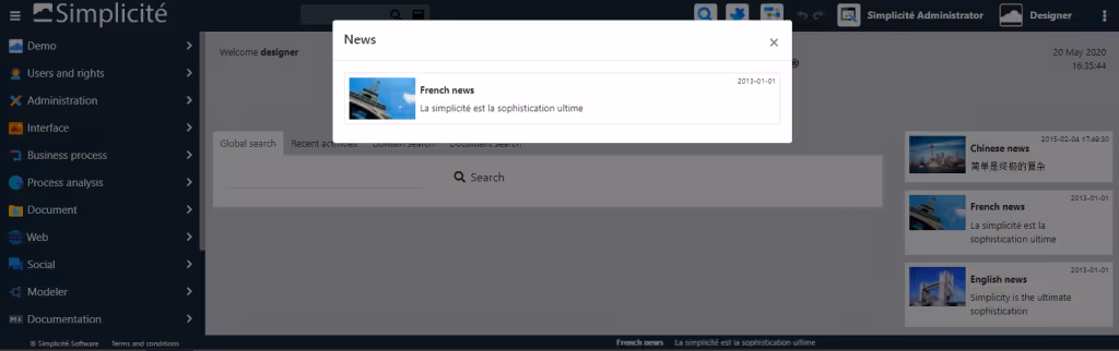 Composant news fait son retour