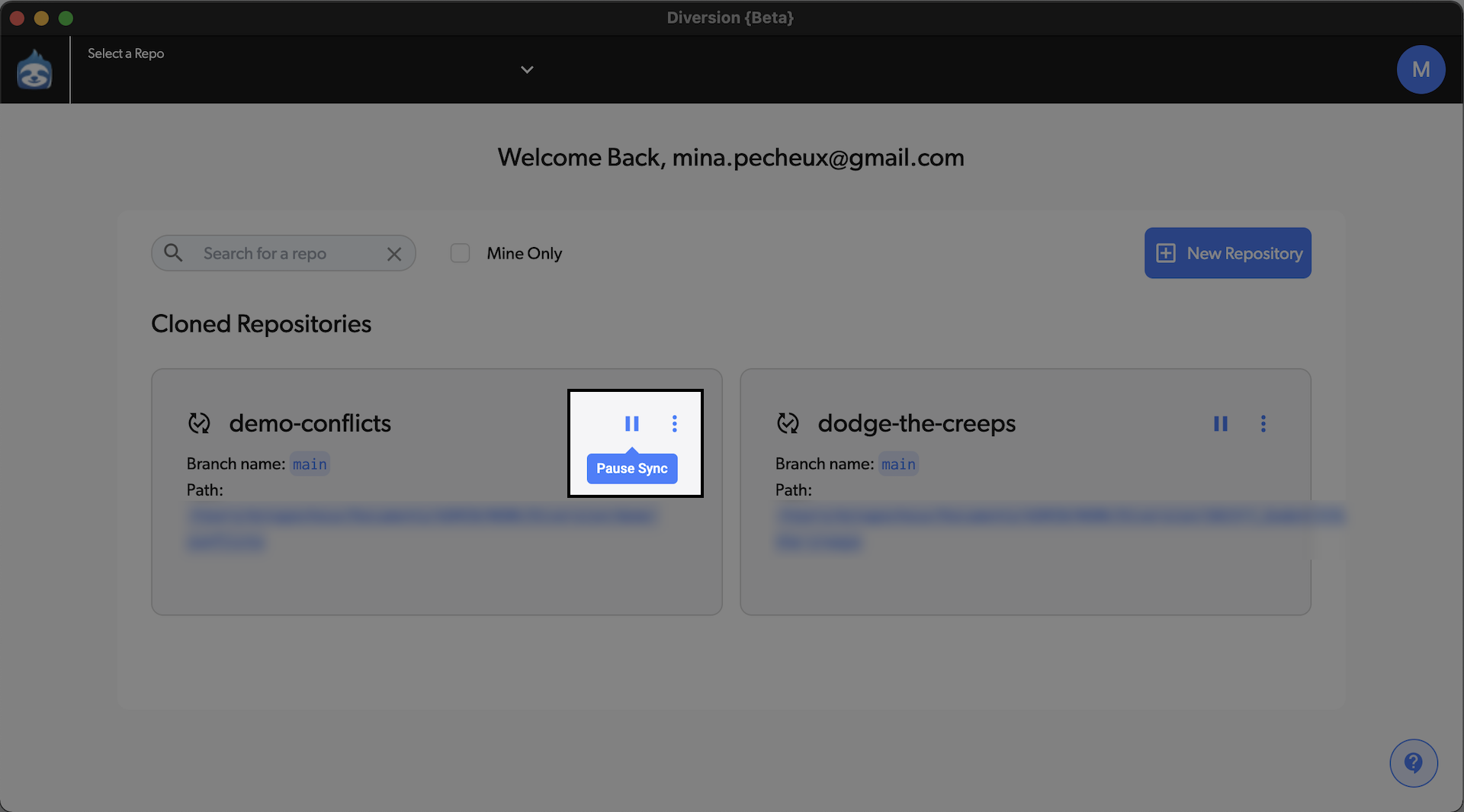 toggle off the automatic sync of your repo