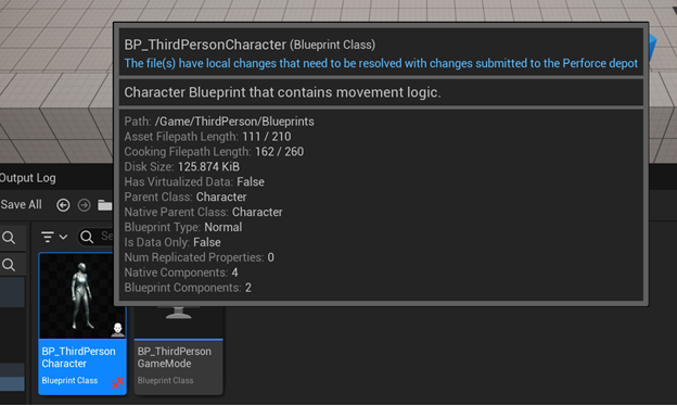 an issue with ThirdPersonCharacter blueprint