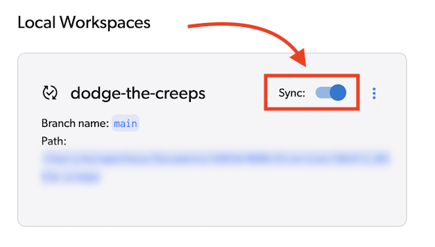 sync option on diversion