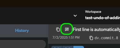 commit messages diversion