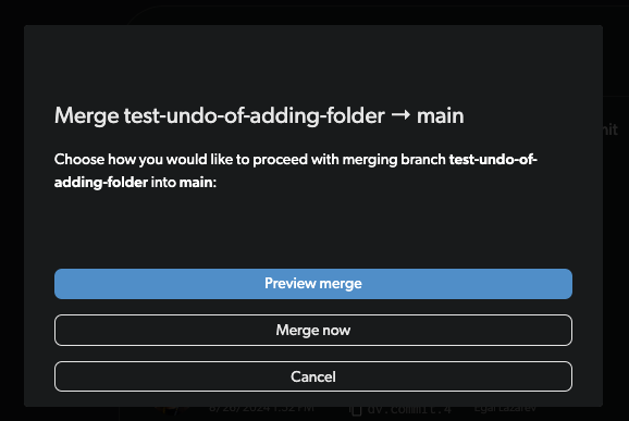 merge preview messages