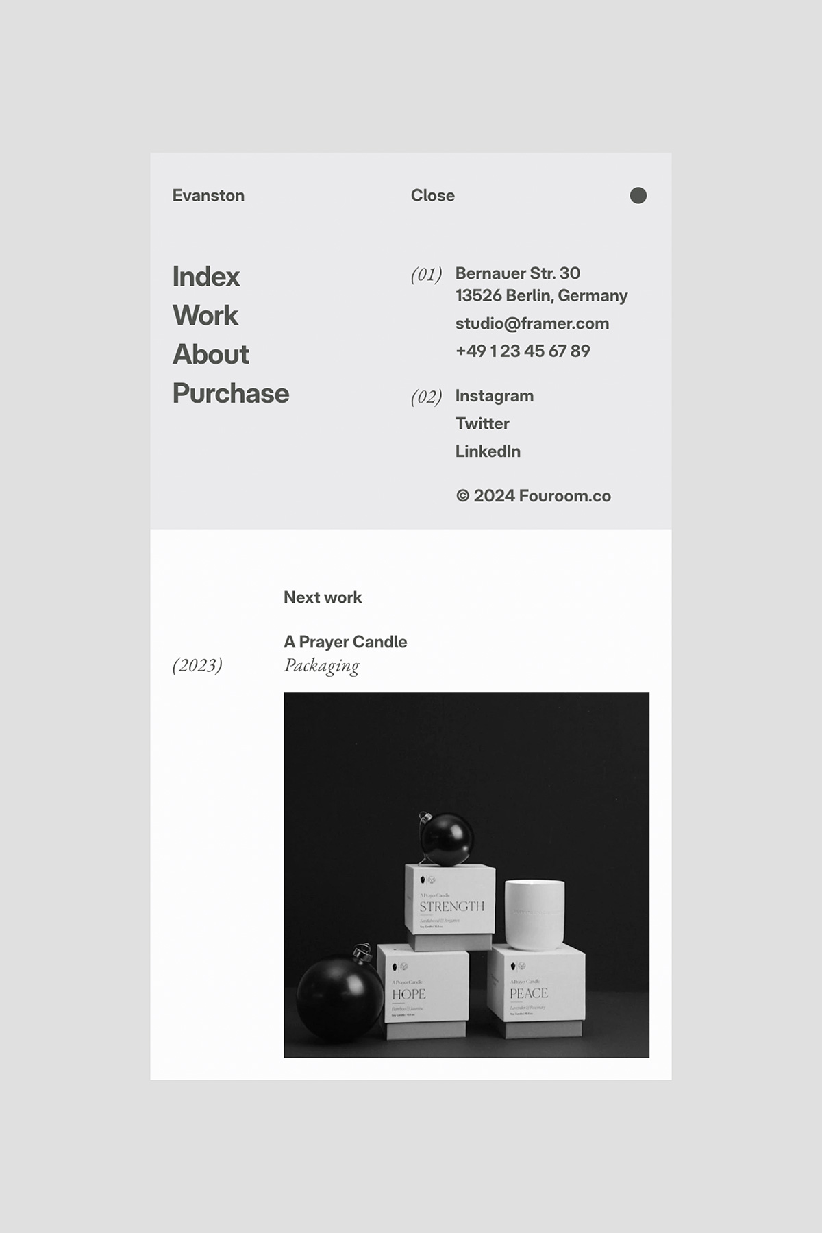 Moss Webflow Portfolio Template