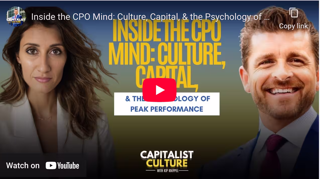Inside the CPO Mind: Culture, Capital, & the Psychology of Peak Performance