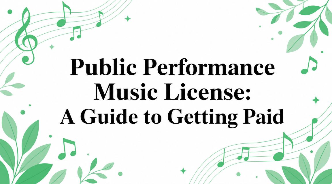Public Performance Music License: A Guide to Getting Paid