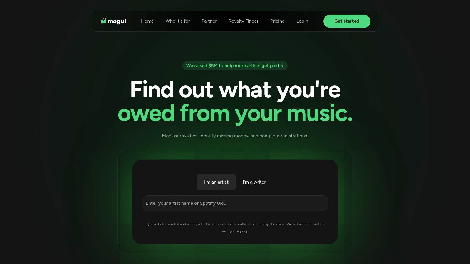 Screenshot from https://usemogul.com