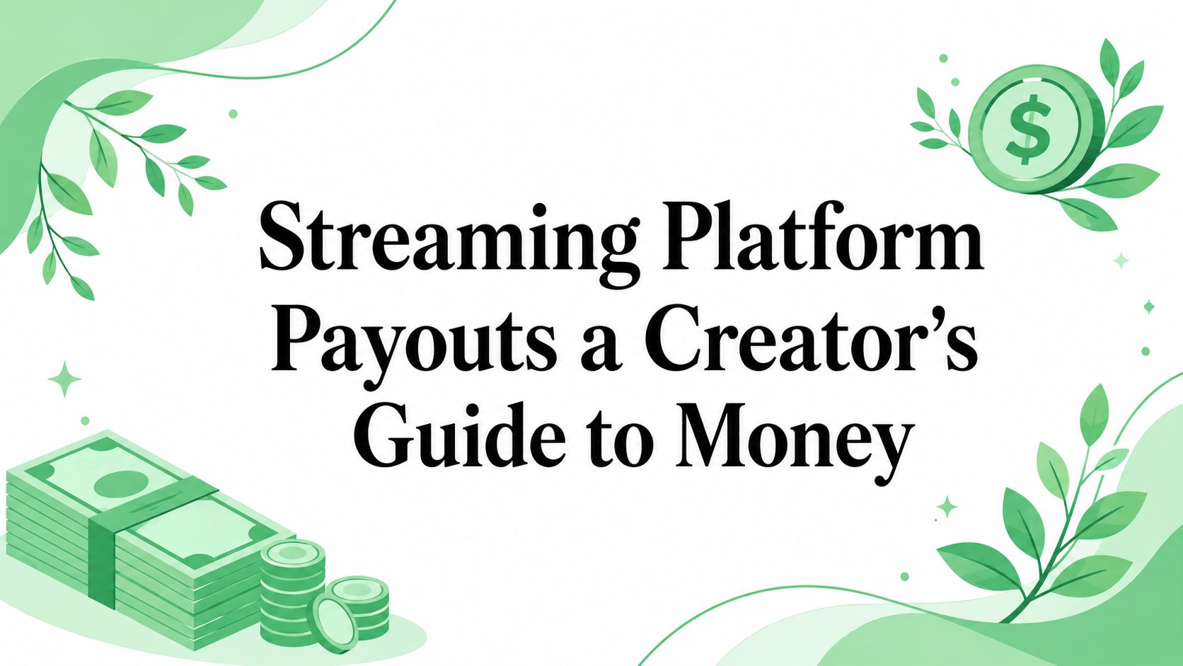 Streaming Platform Payouts a Creator's Guide to Money