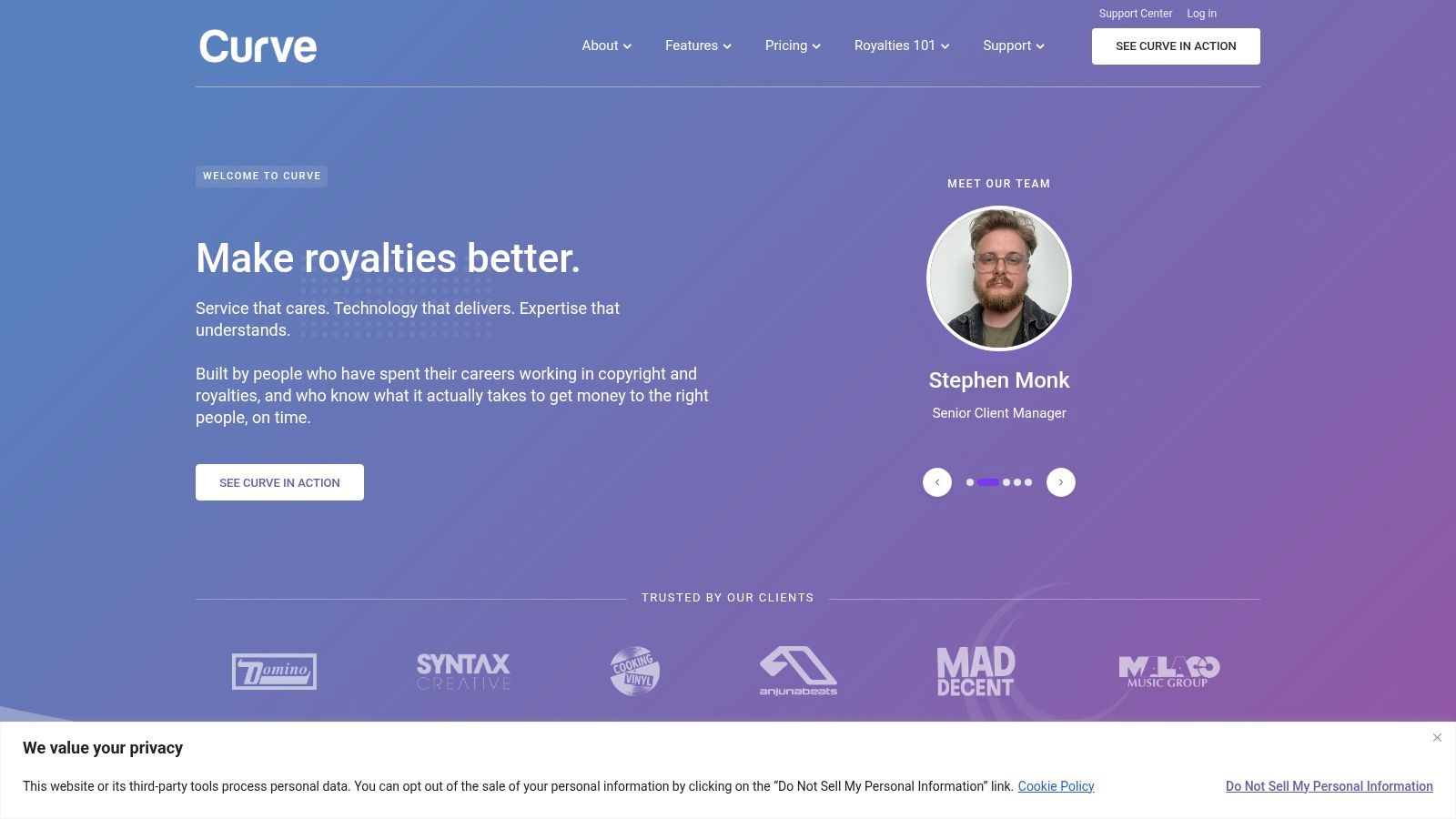 Curve Royalty Systems